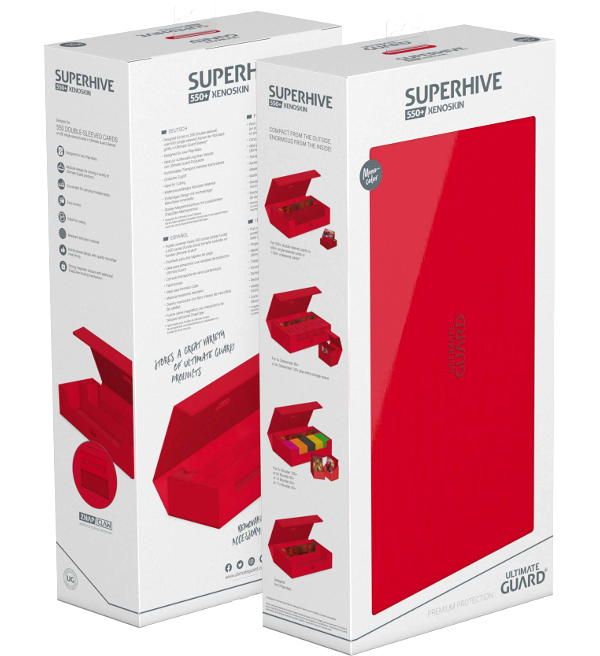 Ultimate Guard Superhive 550+ XenoSkin Monocolor - Red