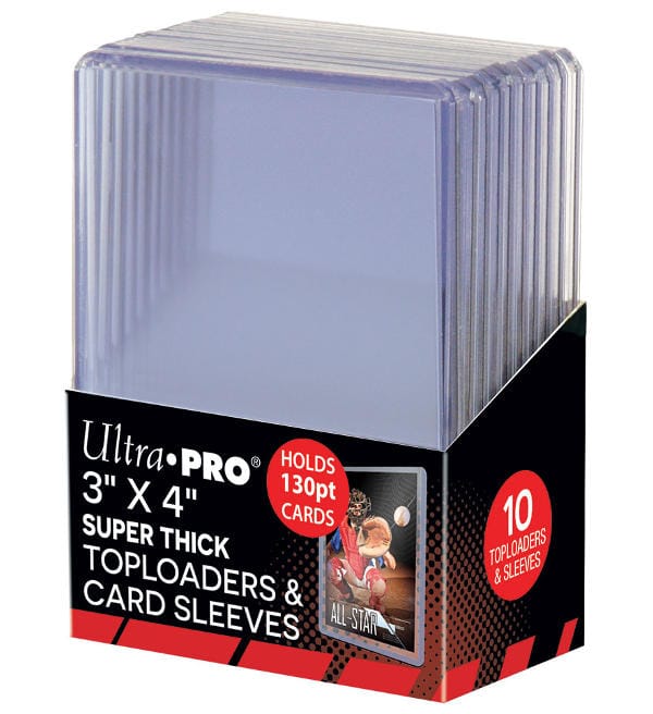 Ultra Pro SUPER THICK 130PT Toploader & Sleeves