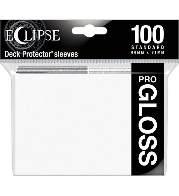 Ultra Pro Eclipse Gloss Standard Sleeves: Arctic White - 100 Stück